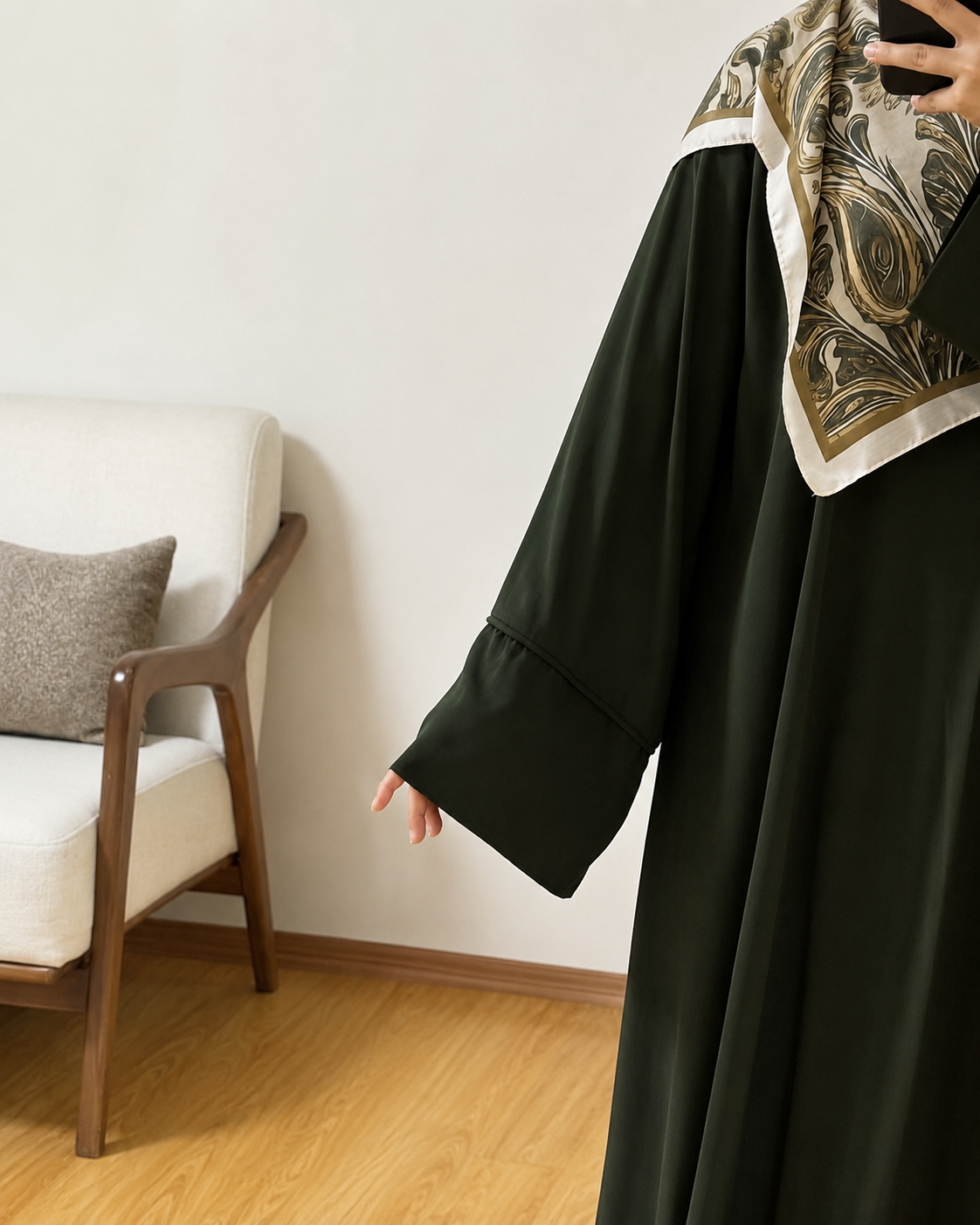 Biyeli kol detay Hamse Abaya